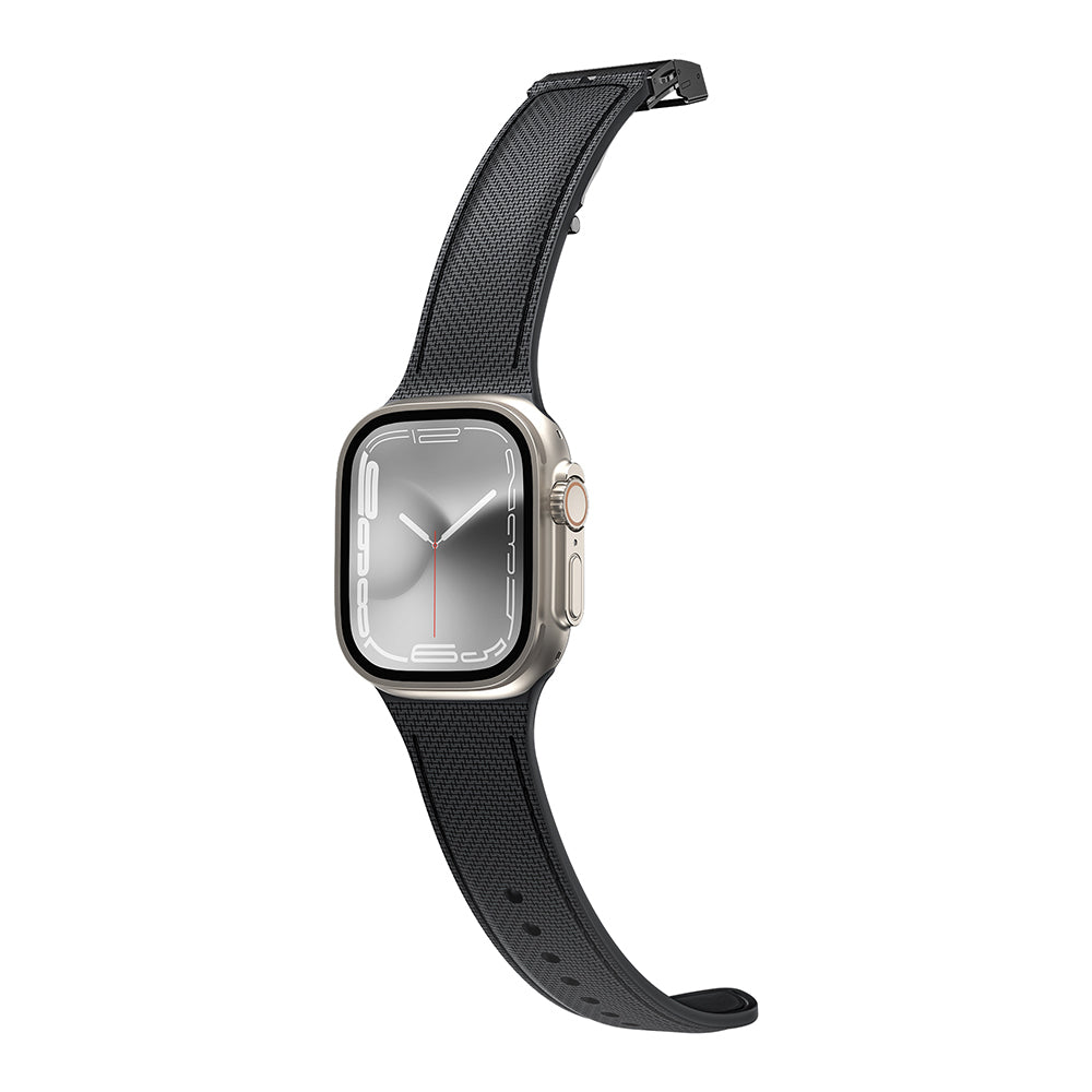 Amazingthing Titan Swift Apple Watch 42mm Deri Dokulu Silikon Kordon - 15 Amazingthing Titan Swift Apple Watch 42mm Deri Dokulu Silikon Kordon - 15